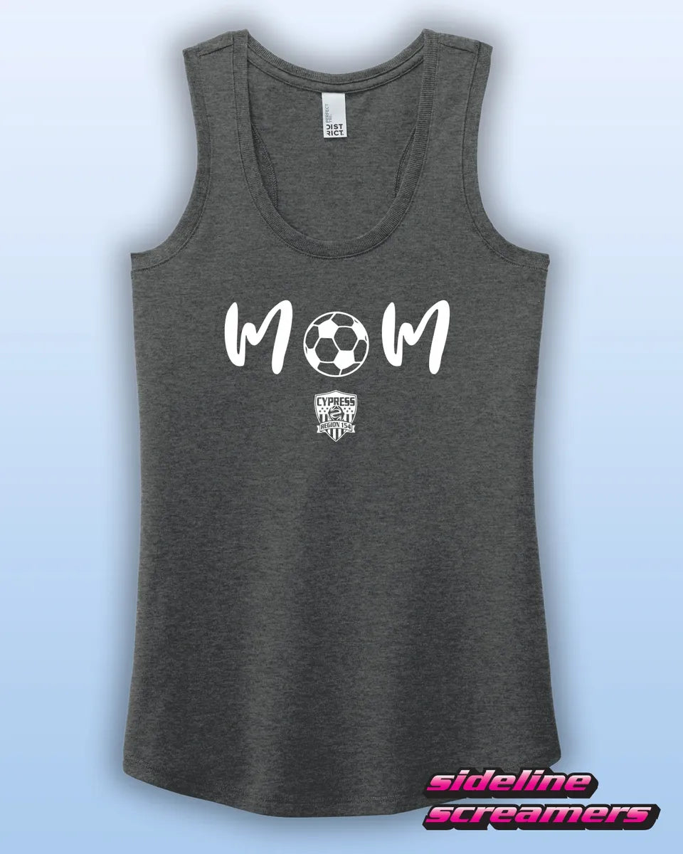 AYSO 154 SOCCER MOM TRIBLEND RACERBACK TANK