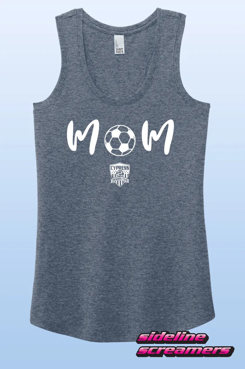 AYSO 154 SOCCER MOM TRIBLEND RACERBACK TANK