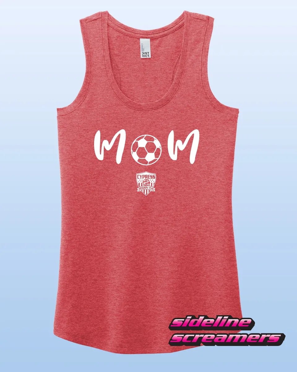 AYSO 154 SOCCER MOM TRIBLEND RACERBACK TANK
