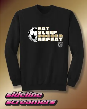 AYSO 54 EAT SLEEP SOCCER REPEAT CREW NECK SWEATER