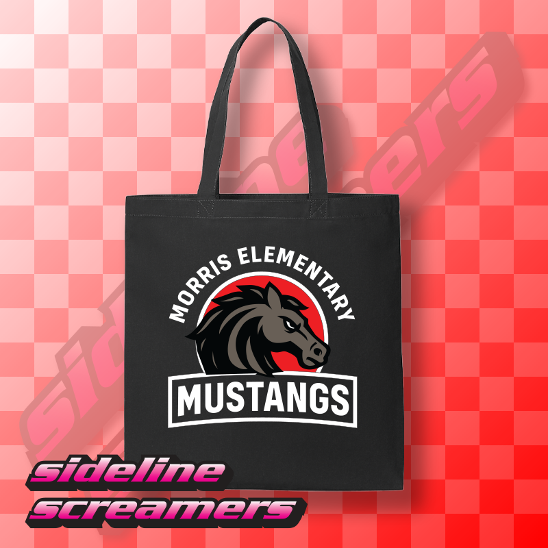 MORRIS MUSTANGS COTTON TOTE BAG