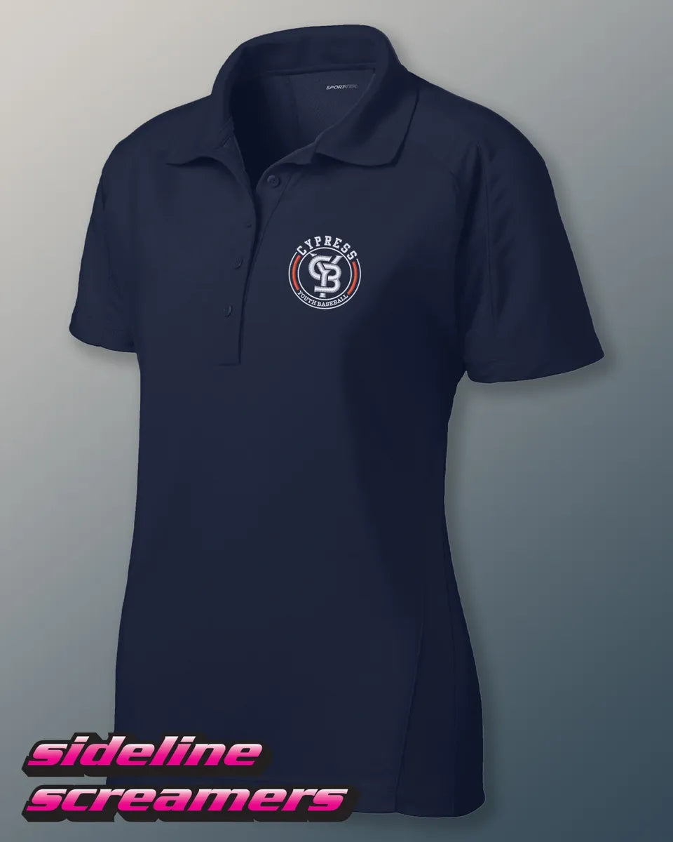 CYB WOMENS DRI MESH POLO