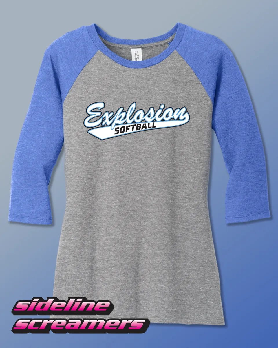 EXPLOSION SOFTBALL 3/4 SLEEVE TSHIRT