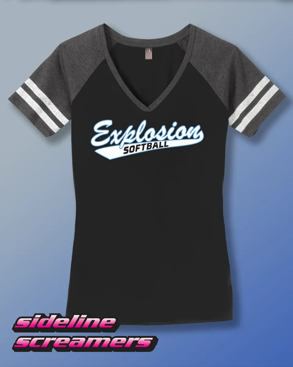 EXPLOSION WOMENS GAME DAY VNECK