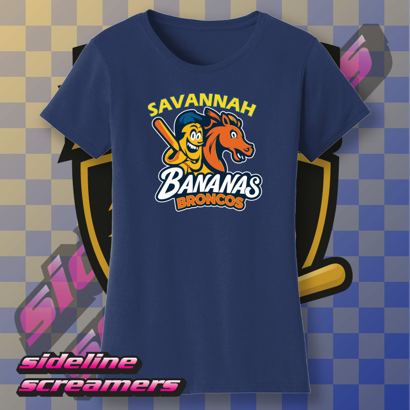SAVANNAH BANANAS BRONCOS WOMENS TSHIRT