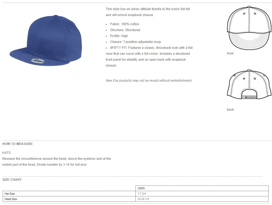 EXPLOSION NEW ERA 9FIFTY SNAPBACK