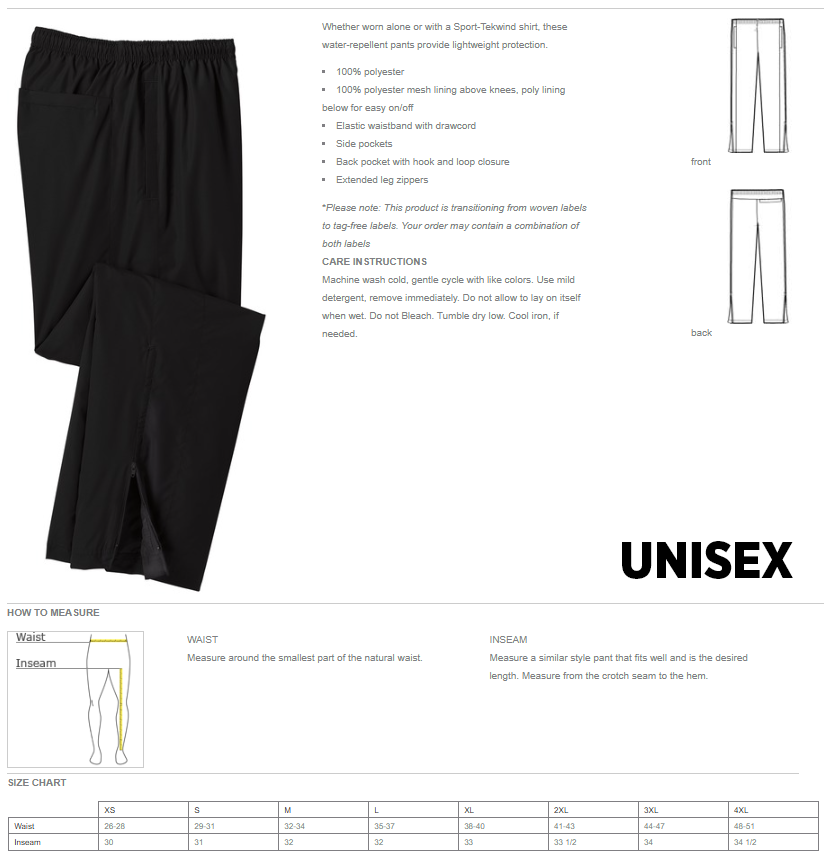 MERRILL WEST WOMENS TRAINING PANTS