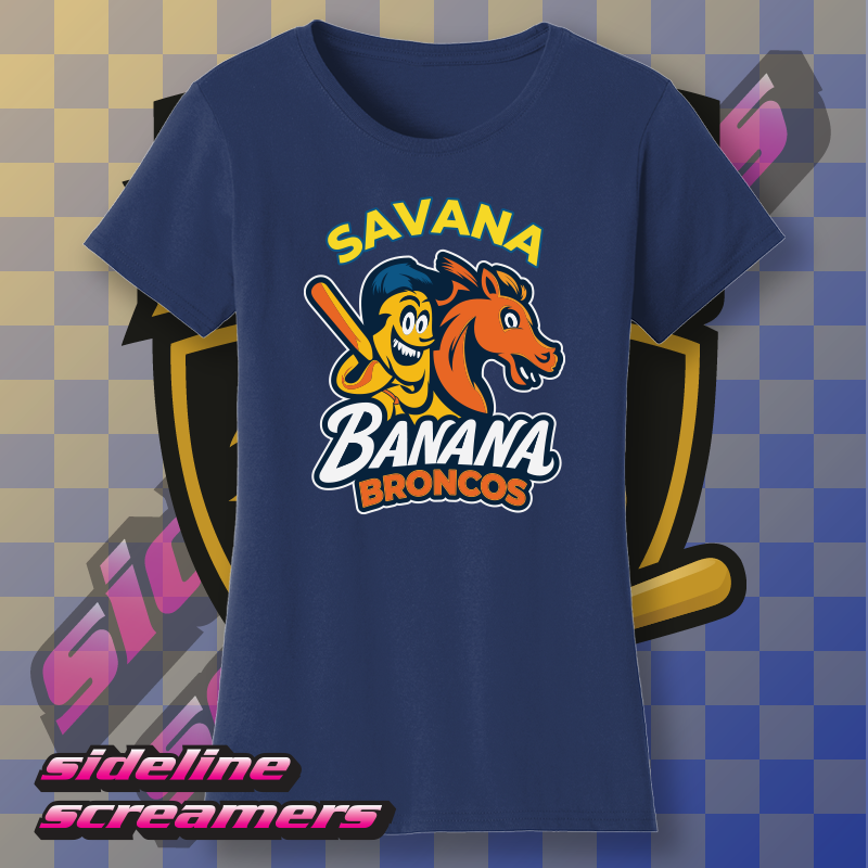 SAVANNAH BANANAS BRONCOS WOMENS TSHIRT