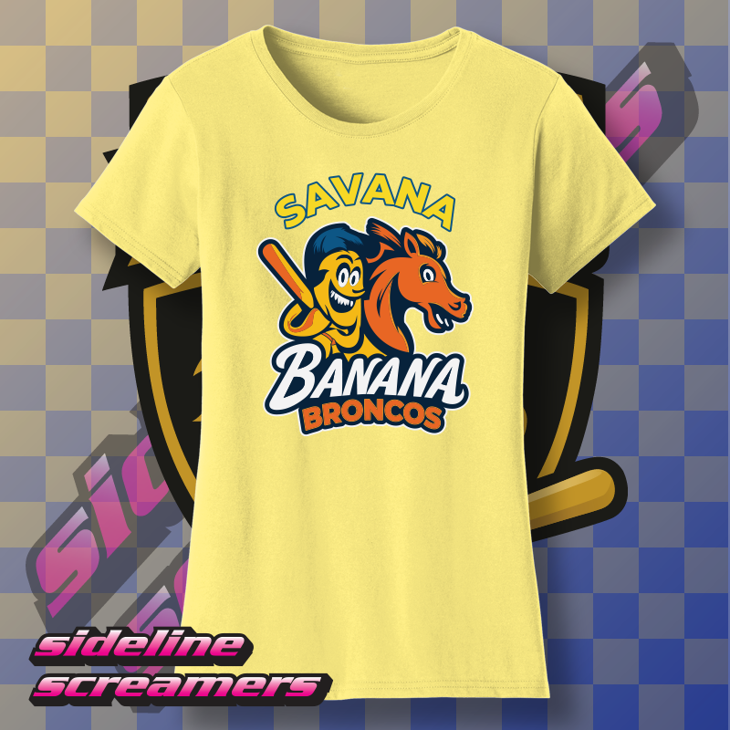 SAVANNAH BANANAS BRONCOS WOMENS TSHIRT