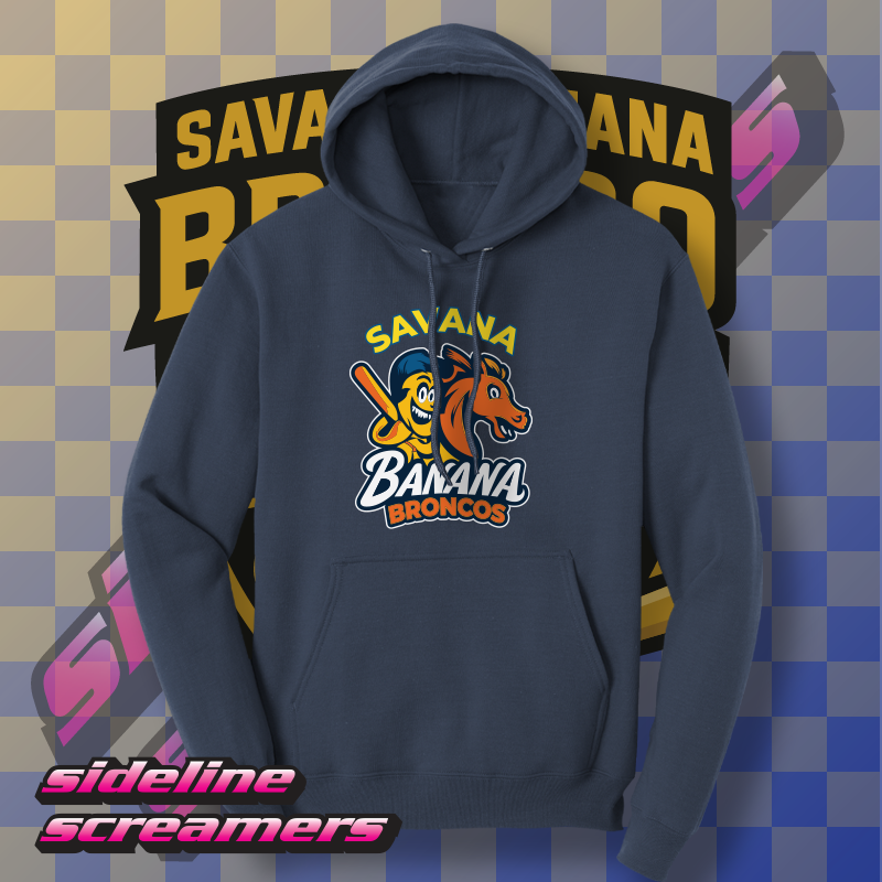 SAVANNAH BANANAS BRONCOS UNISEX HOODIE