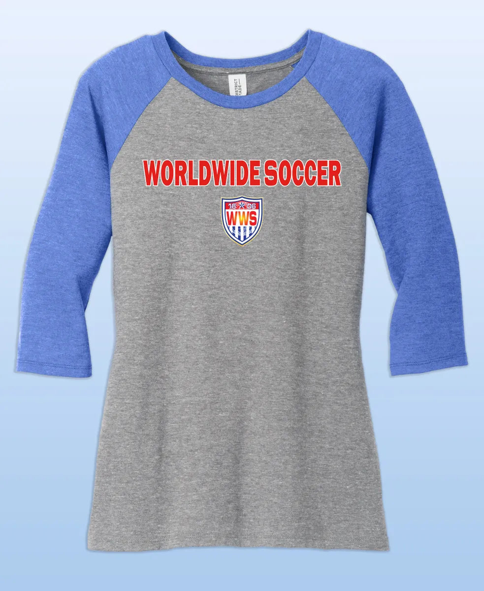 WORLDWIDE SOCCER WOMENS 3/4 SLEEVE