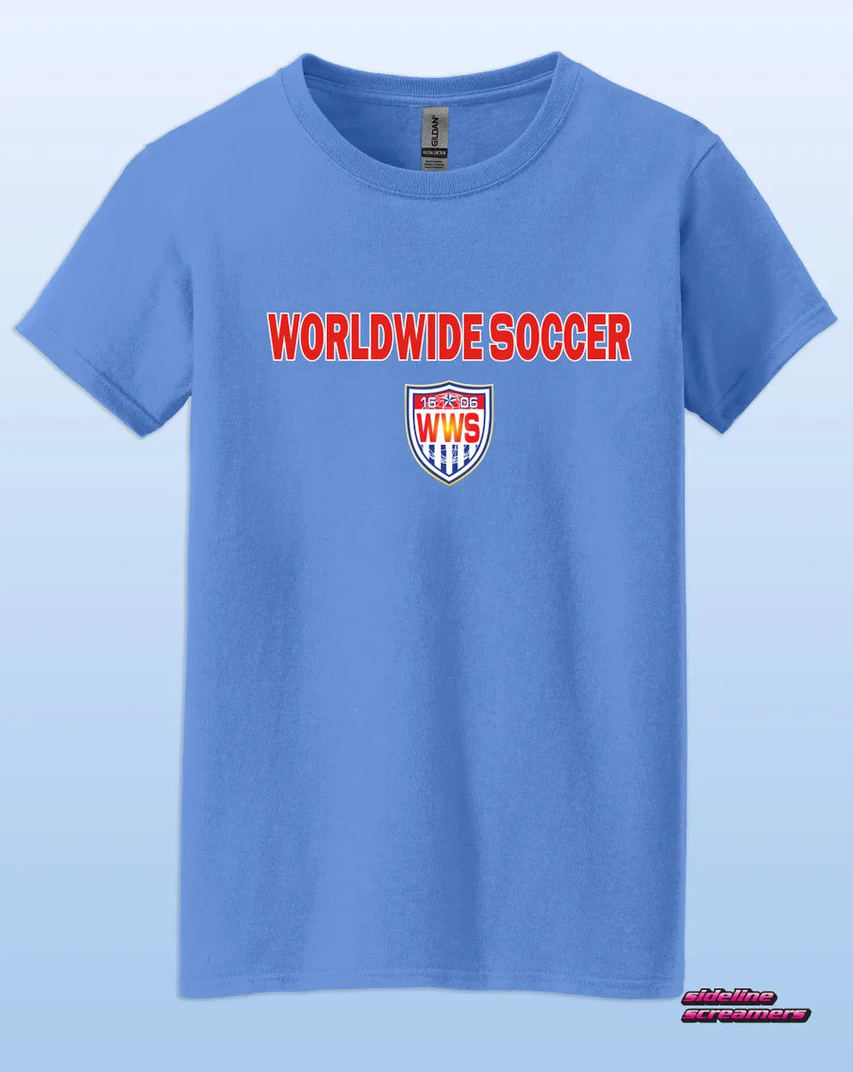 WORLDWIDE SOCCER WOMENS TSHIRT
