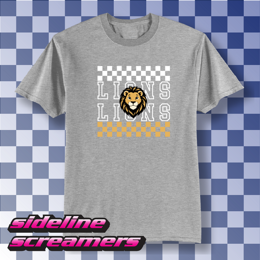 STEVEN LUTHER ELEMENTRY CHECKERED T-SHIRT