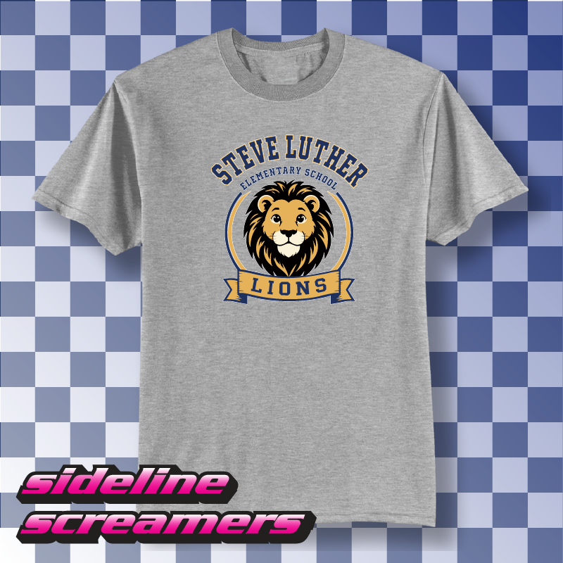 STEVE LUTHER ELEMENTRY CREST T-SHIRT