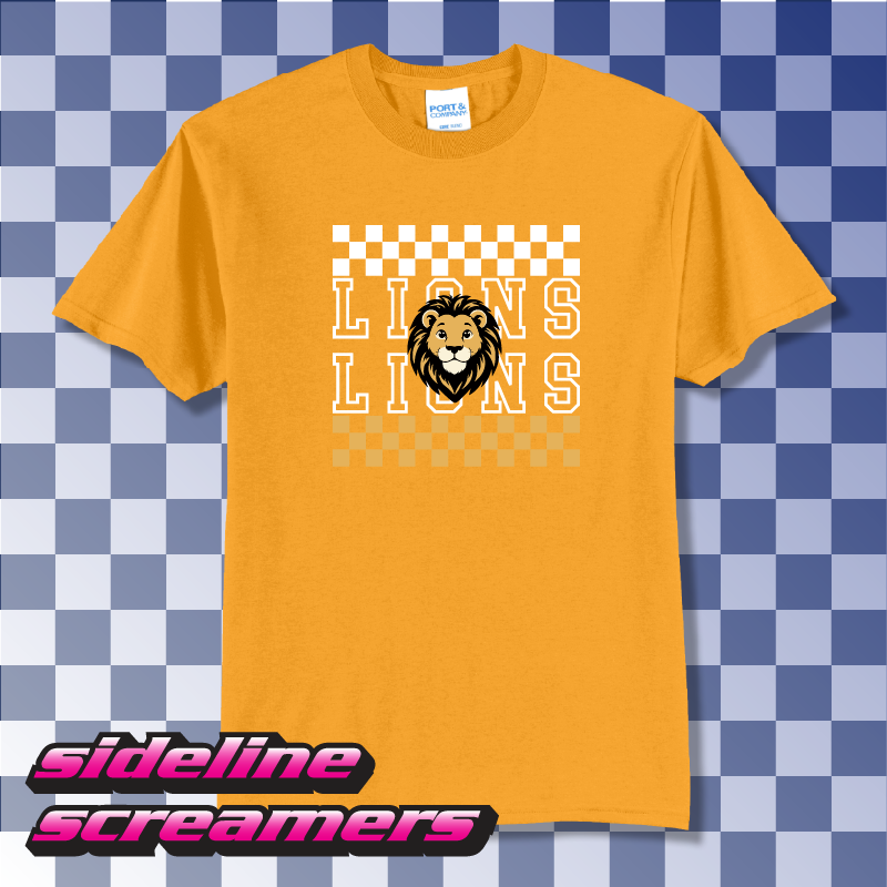 STEVE LUTHER ELEMENTRY CHECKERED T-SHIRT