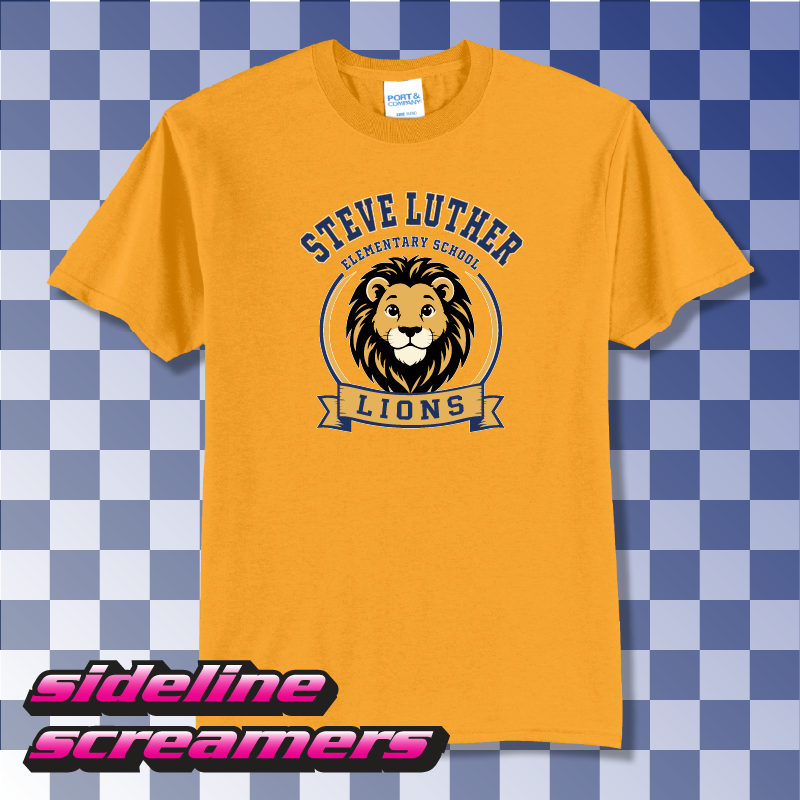 STEVE LUTHER ELEMENTRY CREST T-SHIRT