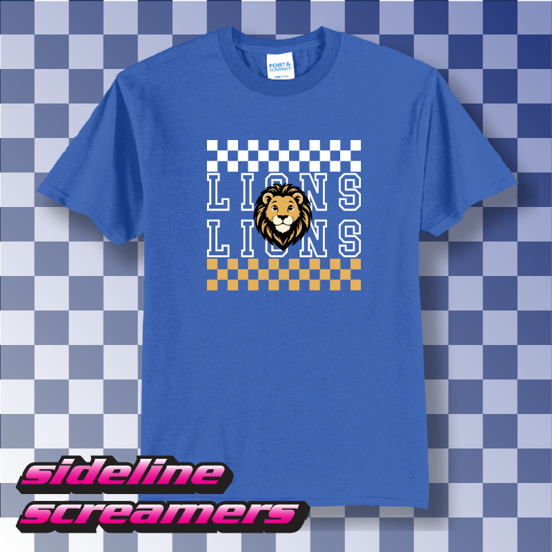 STEVE LUTHER ELEMENTRY CHECKERED T-SHIRT