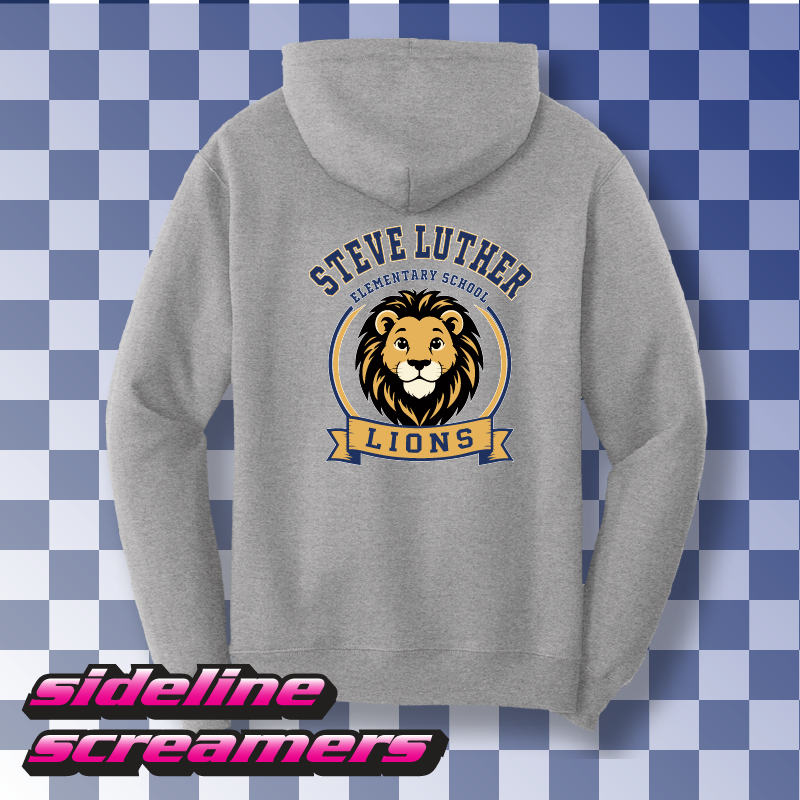 STEVE LUTHER ELEMENTRY CREST ZIP-HOODIE