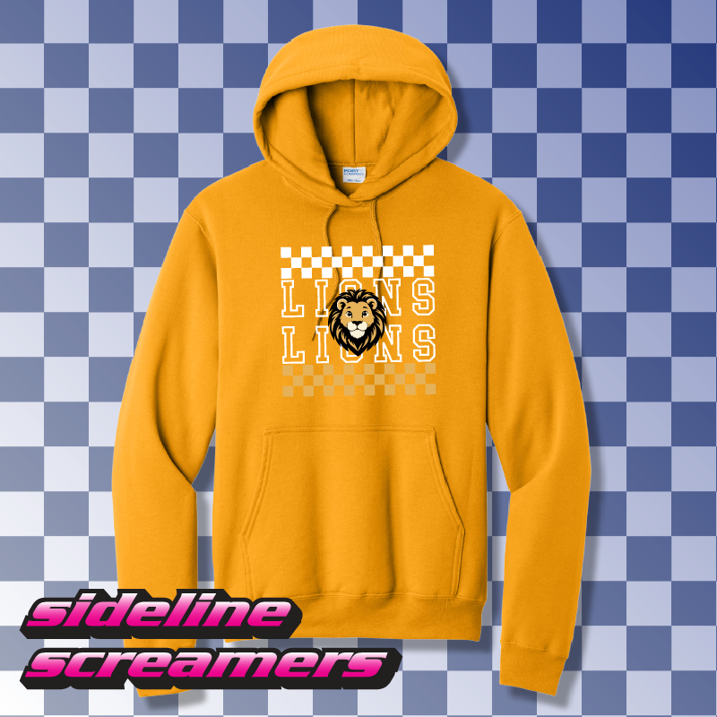 STEVEN LUTHER ELEMENTARY CHECKERED HOODIE