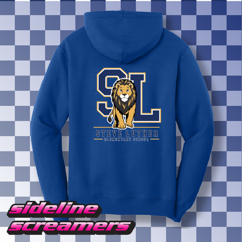 STEVE LUTHER ELEMENTRY MONOGRAM ZIP-HOODIE