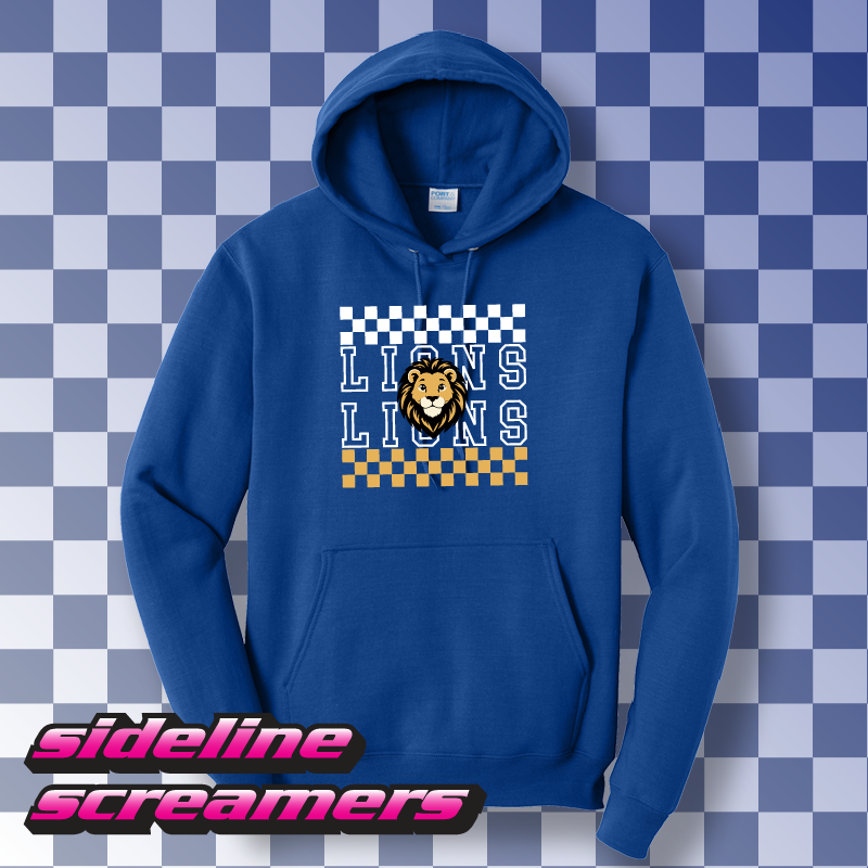 STEVEN LUTHER ELEMENTARY CHECKERED HOODIE