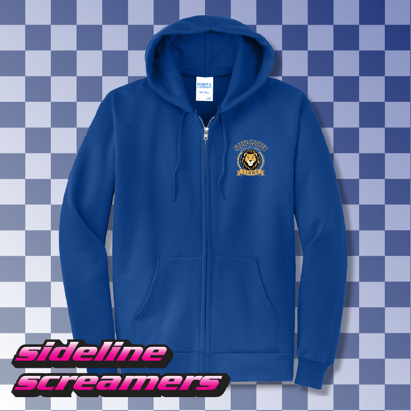 STEVE LUTHER ELEMENTRY CREST ZIP-HOODIE