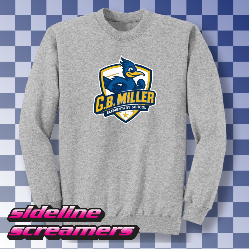 G.B. MILLER ELEMENTARY ROADRUNNER CREWNECK SWEATER