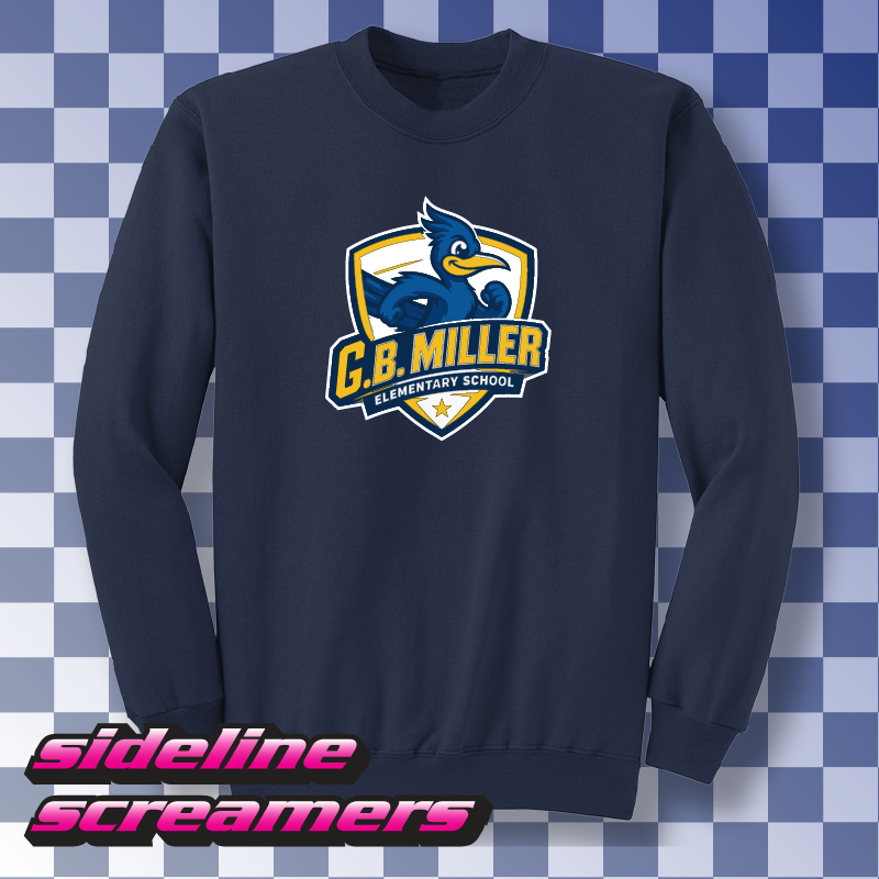 G.B. MILLER ELEMENTARY ROADRUNNER CREWNECK SWEATER