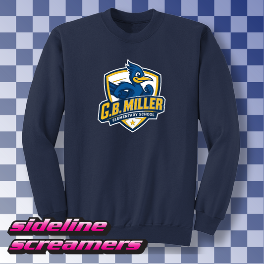 G.B. MILLER ELEMENTARY ROADRUNNER CREWNECK SWEATER