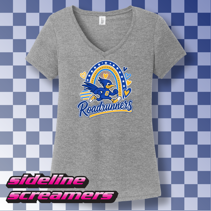 G.B. MILLER ELEMENTARY ROADRUNNER WOMEN'S V-NECK T-SHIRT