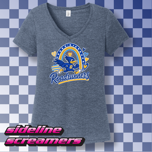 G.B. MILLER ELEMENTARY ROADRUNNER WOMEN'S V-NECK T-SHIRT
