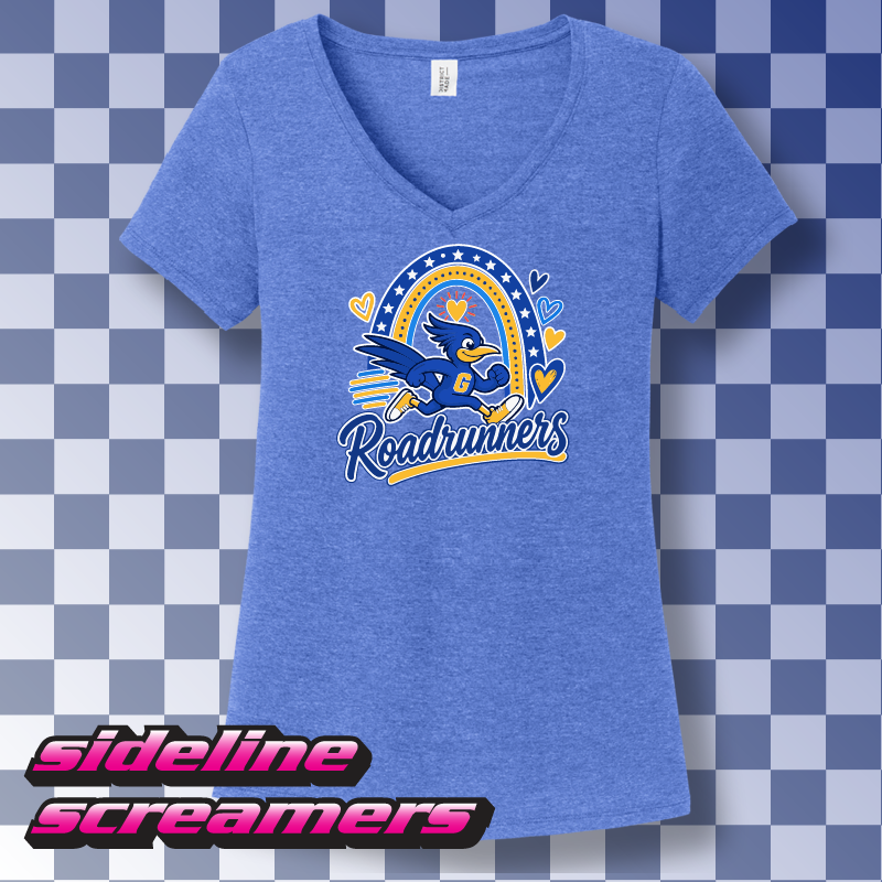 G.B. MILLER ELEMENTARY ROADRUNNER WOMEN'S V-NECK T-SHIRT