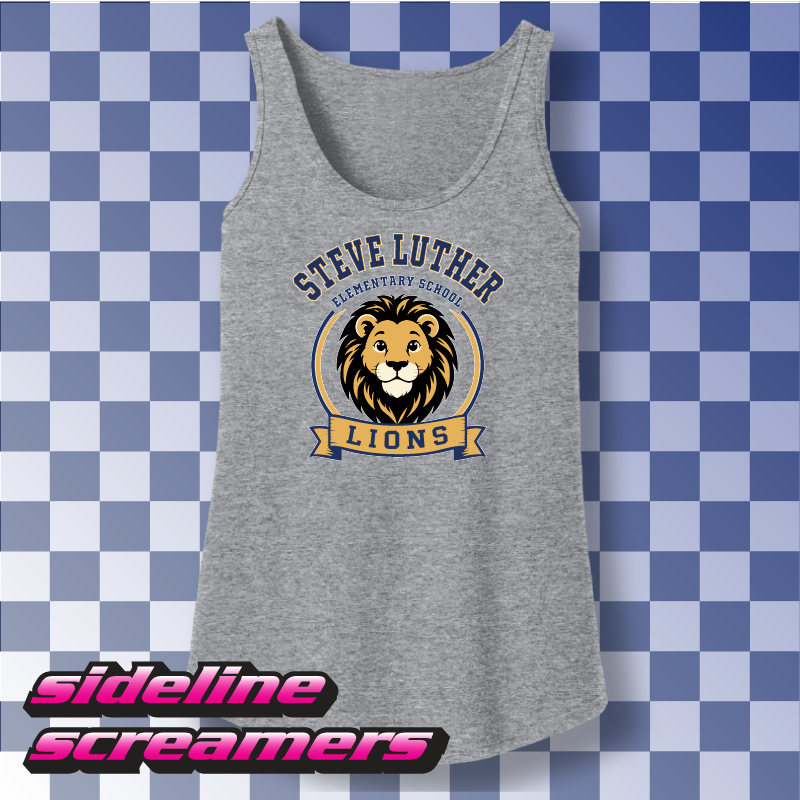 STEVEN LUTHER ELEMENTARY CREST WOMENS BASIC TANK