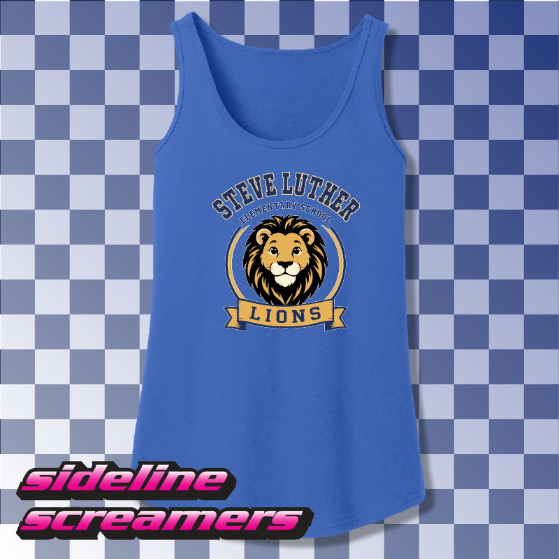 STEVEN LUTHER ELEMENTARY CREST WOMENS BASIC TANK