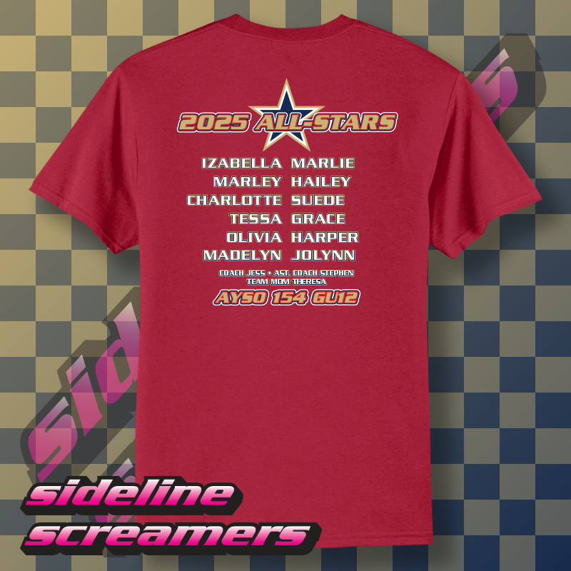 AYSO 154 ALL STARS ROSTER T-SHIRT