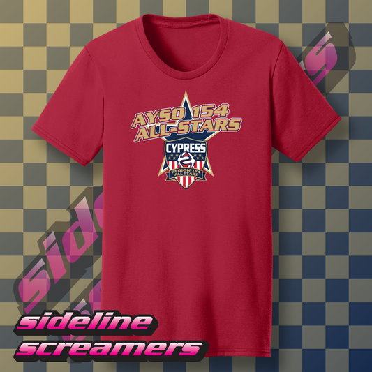 AYSO 154 ALL STARS ROSTER LADIES T-SHIRT