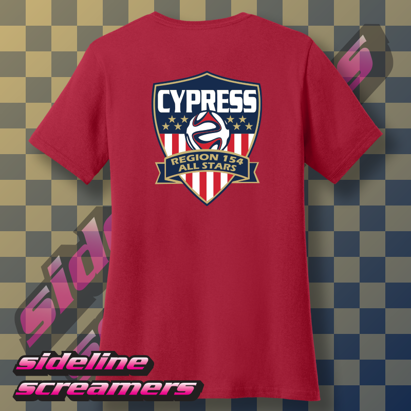 AYSO 154 ALL STARS WOMENS T-SHIRT