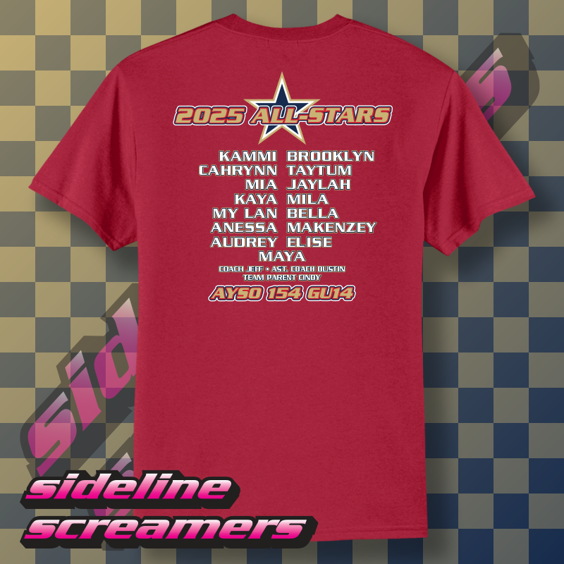 AYSO 154 ALL STARS ROSTER LADIES T-SHIRT