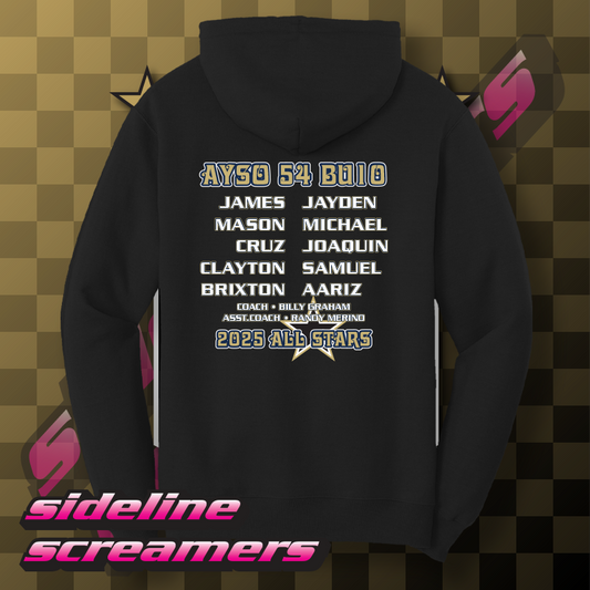 AYSO 54 ALL STARS ROSTER HOODIE