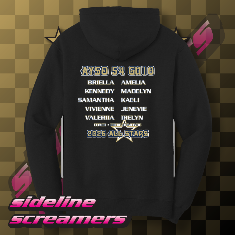 AYSO 54 ALL STARS ROSTER HOODIE