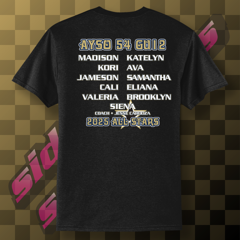 AYSO 54 ALL STARS ROSTER LADIES T-SHIRT