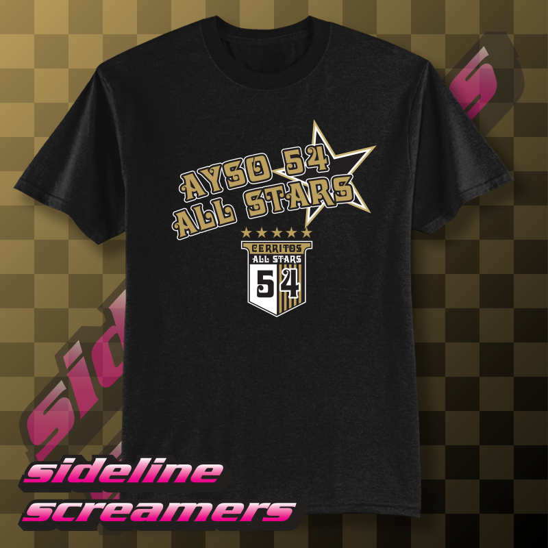 AYSO 54 ALL STARS ROSTER LADIES T-SHIRT