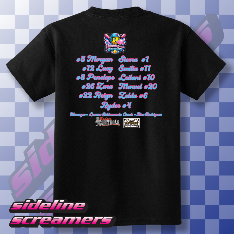 BUBBLEGUM BOMBERS WOMENS TSHIRT