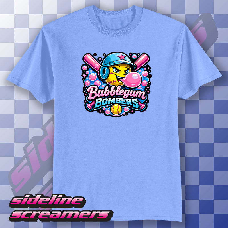 BUBBLEGUM BOMBERS WOMENS TSHIRT