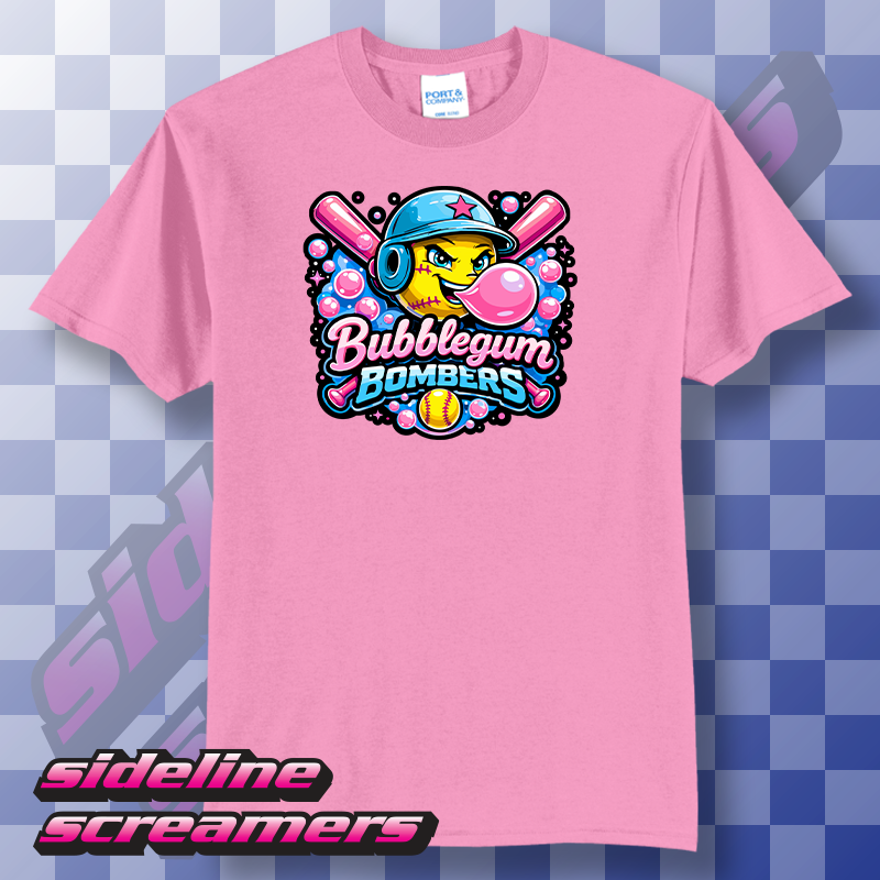BUBBLEGUM BOMBERS WOMENS TSHIRT