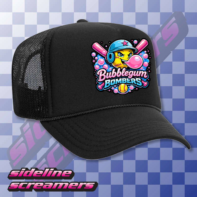 BUBBLEGUM BOMBERS TRUCKER HAT