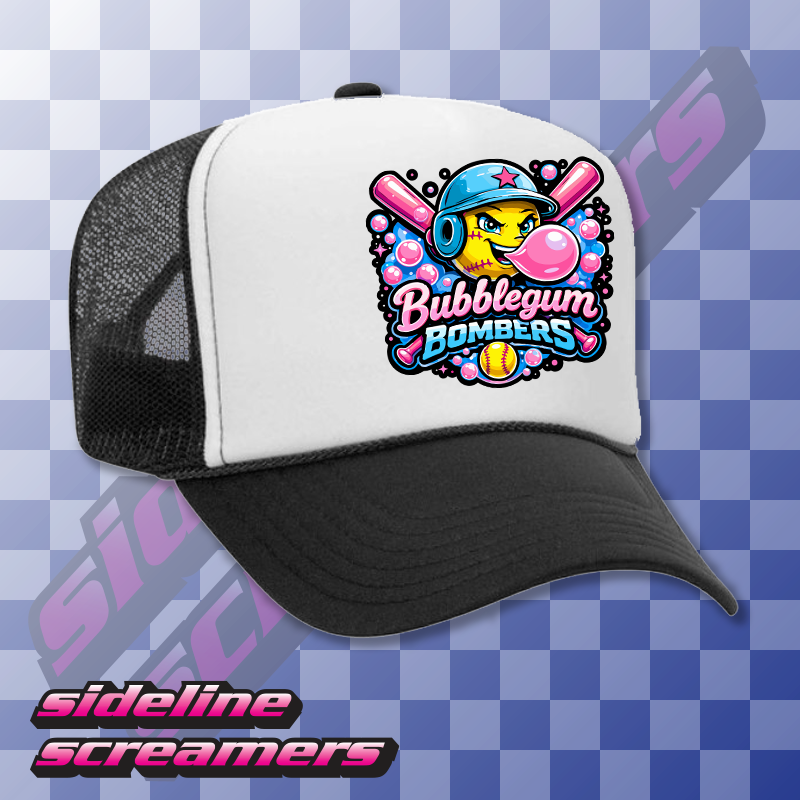 BUBBLEGUM BOMBERS TRUCKER HAT