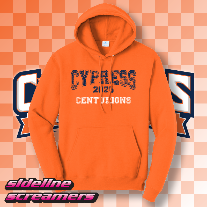 CHS HOODED SWEATER WITH GRUNGE LOGO