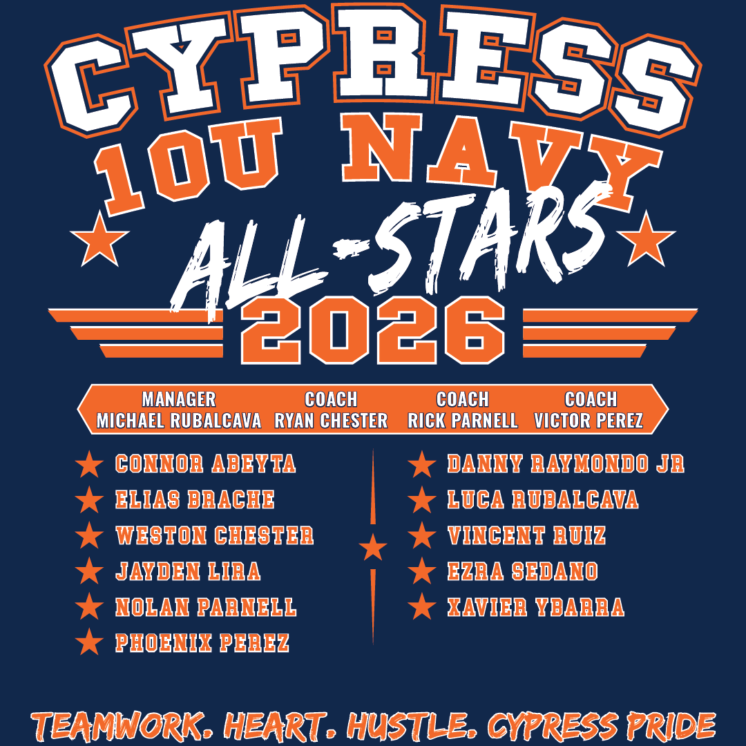 2026 CYB ALL STARS ROSTER YOUTH T-SHIRT