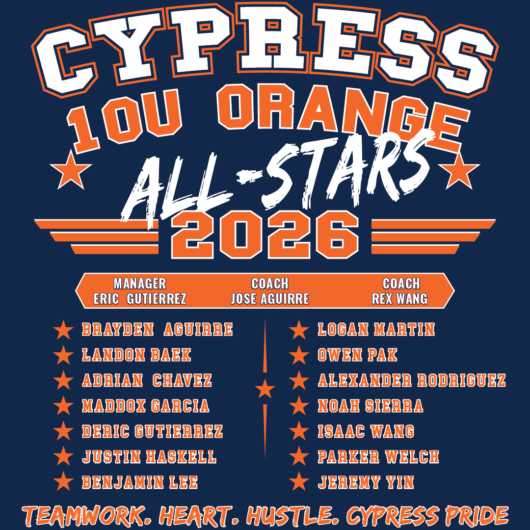 2026 CYB ALL STARS ROSTER YOUTH T-SHIRT